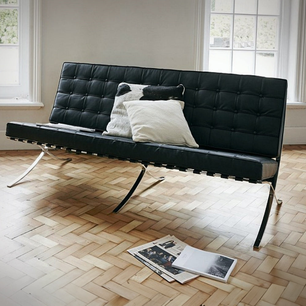 Sillón Barcelona Doble en Cuero